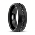 SANCHO — Hero product shot — men's tungsten wedding ring.