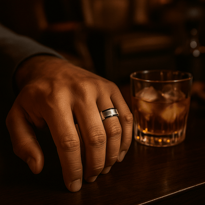 SHIRE Titanium men's wedding band, image 2