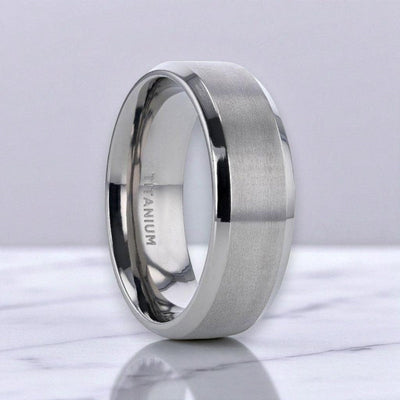 SHIRE Titanium men's wedding band, image 1