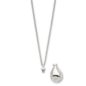 Silver - plated "No Tears In Heaven" Memorial Urn Ash Holder Pendant - Necklace - Aydins Jewelry - 2