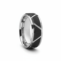SILVERTROID — hero shot — men's tungsten carbide wedding ring | Aydins Jewelry