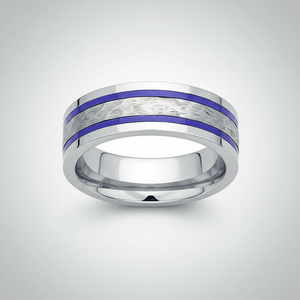 SKYFORCE — alternate angle — men's tungsten carbide wedding ring | Aydins Jewelry