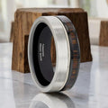SLATE Black Ceramic men's wedding band, image 1