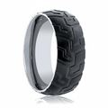 SLAYER — hero shot — men's tungsten carbide wedding ring | Aydins Jewelry