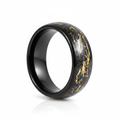 SLICK — Hero product shot — men's tungsten wedding ring.