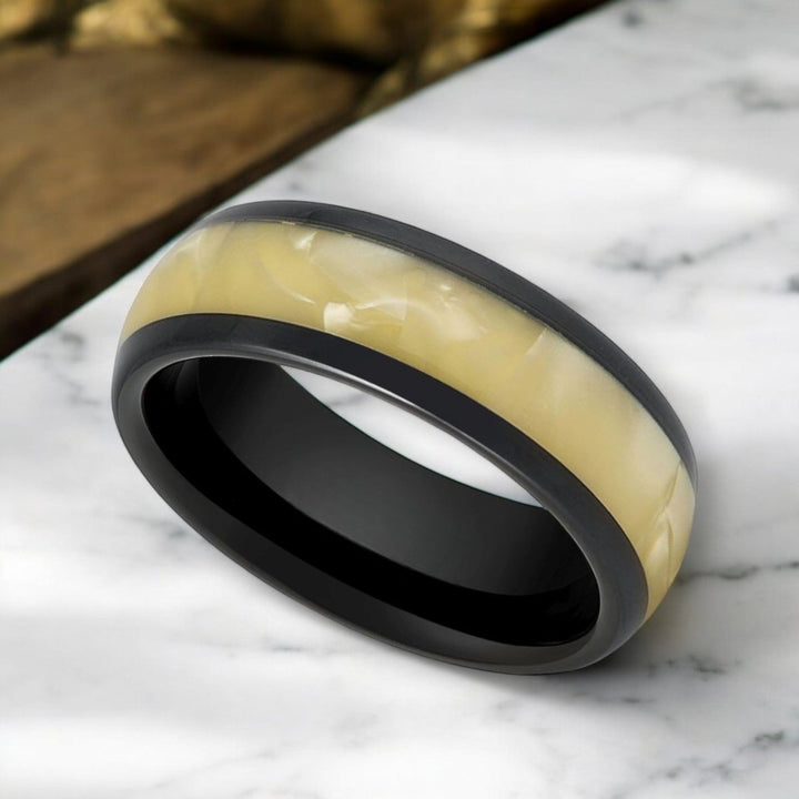 SOLSTICE Black Tungsten Ring - a luxurious design by Aydins Jewelry.