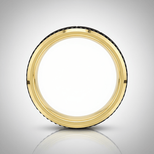 SOLSTICE — alternate angle — men's tungsten carbide wedding ring | Aydins Jewelry