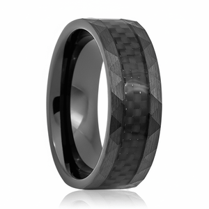 SPEEDSTER — Hero product shot — men's tungsten wedding ring.