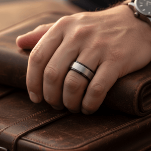 SPHERE — lifestyle on hand — men's tungsten carbide wedding ring | Aydins Jewelry