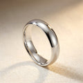 Sterling Silver Comfort Fit Wedding Band, studio hero shot