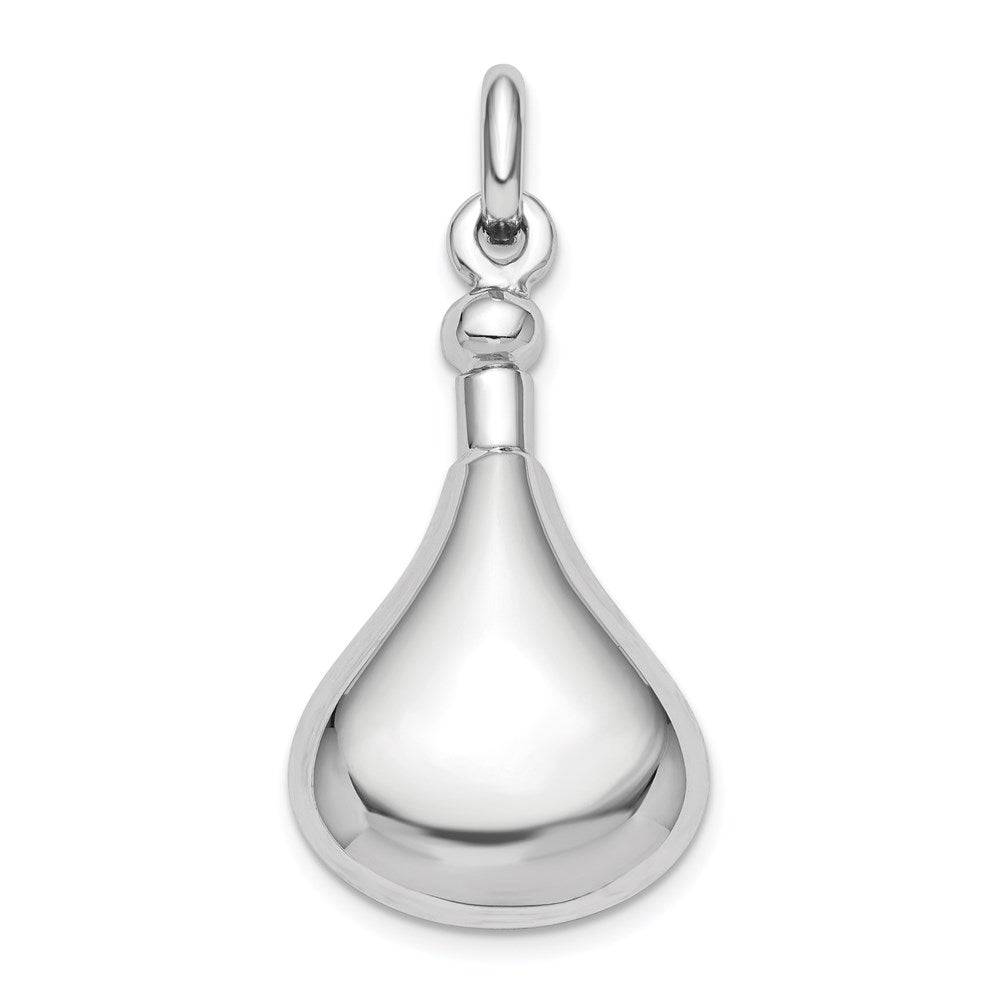 Sterling Silver Polished Teardrop Screw Top Ash Holder Pendant - Memorial Keepsake Jewelry - Pendant - Aydins Jewelry - 2