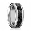 STORMIC — hero shot — men's tungsten carbide wedding ring | Aydins Jewelry