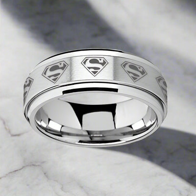 SUPREME Tungsten Carbide men's wedding band, image 1