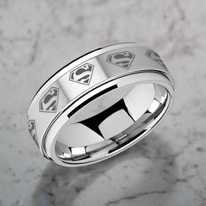 SUPREME Tungsten Carbide men's wedding band, image 2