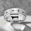 TARGET Tungsten Carbide men's wedding band, image 1