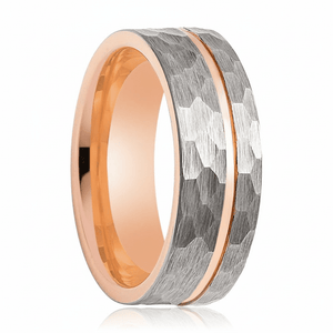 TROOPER — Hero product shot — men's tungsten wedding ring.