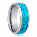 TROPIC — Hero product shot — men's tungsten wedding ring.