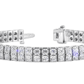 Two Row Diamond Tennis Bracelet 925 silver lab grown diamond bracelet authentic supplier primary photograph
