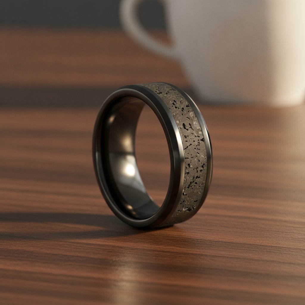 VESUVIUS | Ceramic Wedding Ring | Aydins – Aydins Jewelry