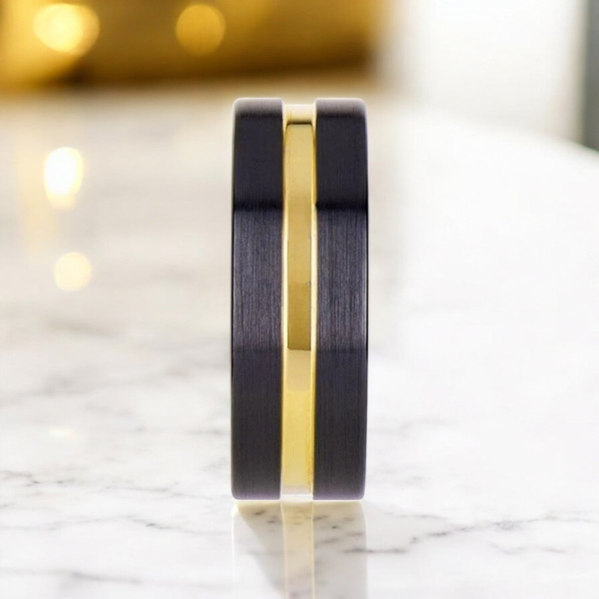 VIVALDI Black Ceramic men's wedding band, image 4
