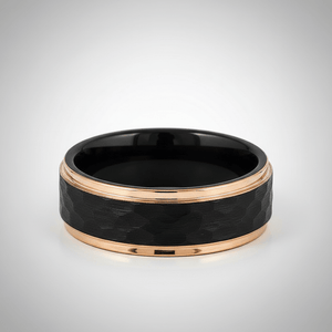 VOLANTIS — alternate angle — men's tungsten carbide wedding ring | Aydins Jewelry