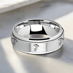 VOYAGE Tungsten Carbide men's wedding band, image 3