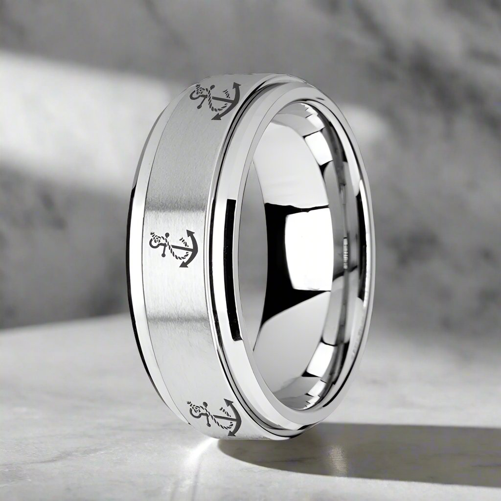 VOYAGE Tungsten Carbide men's wedding band, image 2