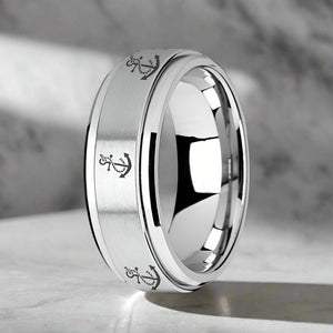 VOYAGE Tungsten Carbide men's wedding band, image 2