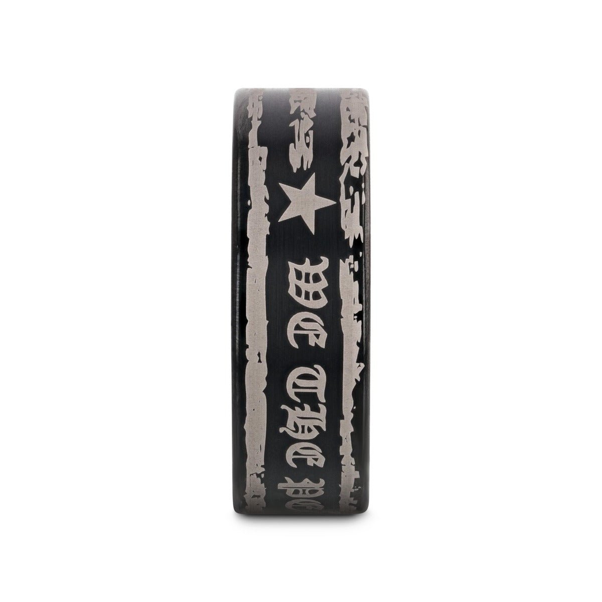 WE THE PEOPLE black tungsten carbide ring, view view