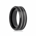 WOLSEY — hero shot — men's tungsten carbide wedding ring | Aydins Jewelry
