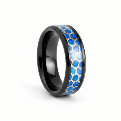 YANKTON — Hero product shot — men's tungsten wedding ring.