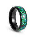ZURLOU — Hero product shot — men's tungsten wedding ring.