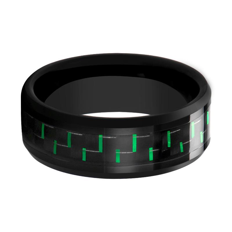 ATILUS Black Ceramic men's wedding band, image 2