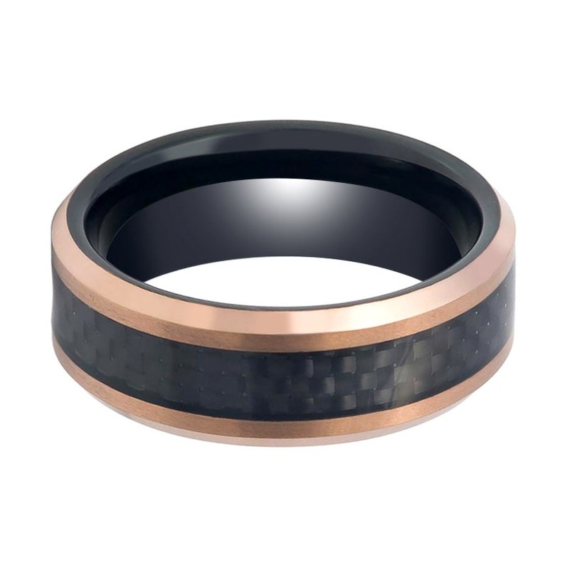 ARCHER | Tungsten Ring Rose Gold Finish - Rings - Aydins Jewelry - 2