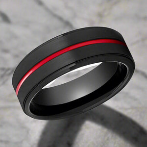 BATMOBILE — lifestyle on hand — men's tungsten carbide wedding ring | Aydins Jewelry