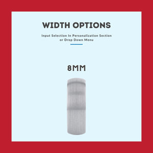 BLUESOX — detail view — men's tungsten carbide wedding ring | Aydins Jewelry