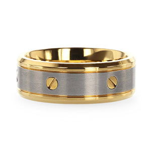 BOUNDLESS Gold men's wedding band, image 3
