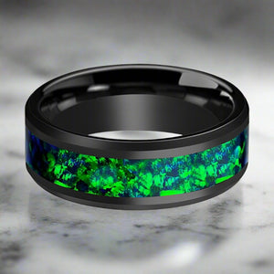 PULSAR Black Ceramic men's wedding band, image 3