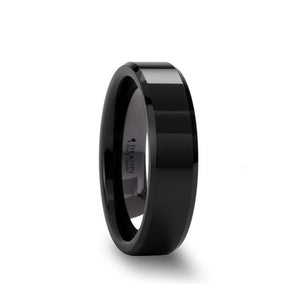 CITAR Black Ceramic men's wedding band, image 1