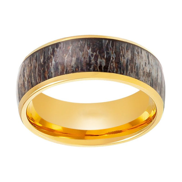 COLUMBA | Tungsten Ring Real Deer Antler Inlay - Rings - Aydins Jewelry - 2