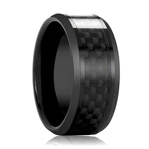 DAYTONA Black Ceramic men's wedding band, image 1