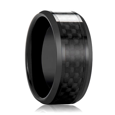 DAYTONA Black Ceramic men's wedding band, image 1