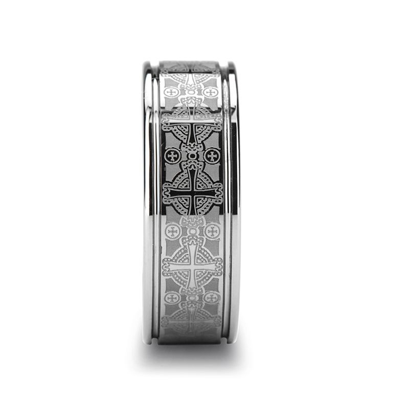 DEACON Tungsten Carbide men's wedding band, image 2