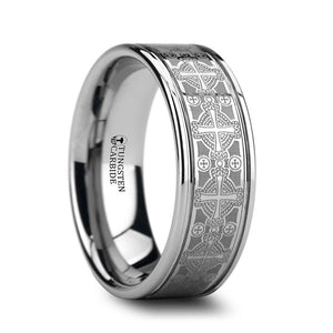 DEACON Tungsten Carbide men's wedding band, image 1