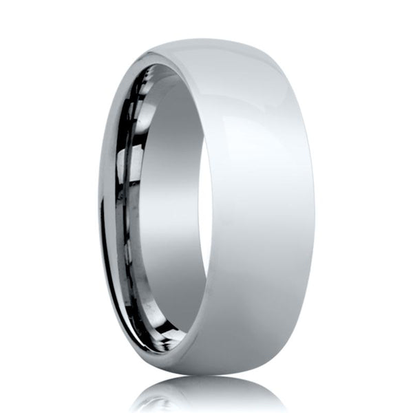 Aydins Tungsten Wedding Ring Shiny Polished Center Domed 4mm, 6mm, 8mm Tungsten Carbide Band - Rings - Aydins_Jewelry