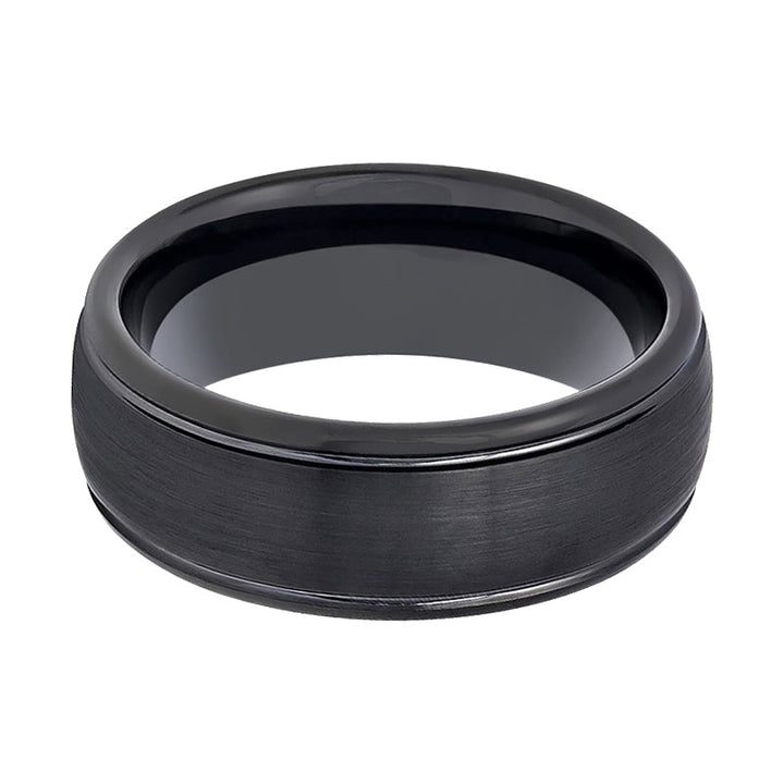 DION | Tungsten Ring Black Domed - Rings - Aydins Jewelry - 2