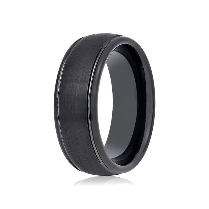DION | Tungsten Ring Black Domed - Rings - Aydins Jewelry - 4