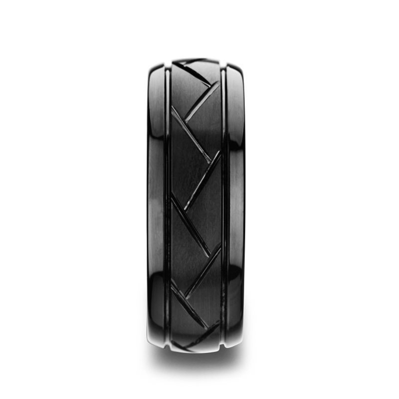 ENIGMA Tungsten Carbide men's wedding band, image 2