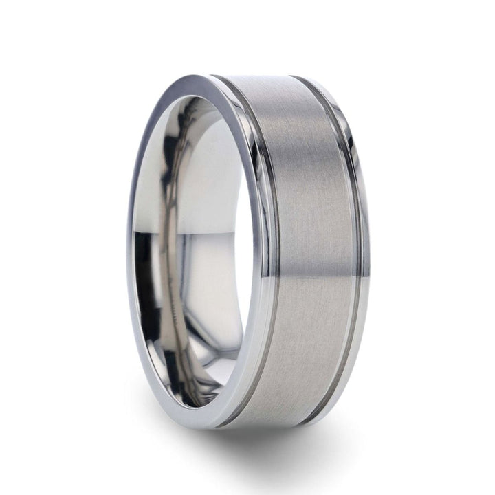 FAIRFIELD | Titanium Ring Flat Satin - Rings - Aydins Jewelry - 1