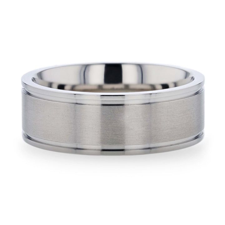 FAIRFIELD | Titanium Ring Flat Satin - Rings - Aydins Jewelry - 3